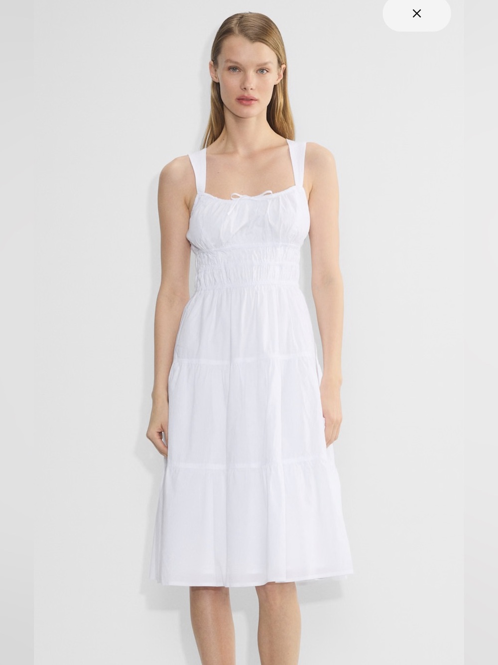 Aritzia Martine Poplin Midi Dress